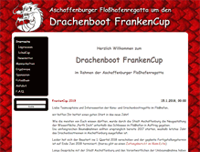 Tablet Screenshot of drachenboot-frankencup.de